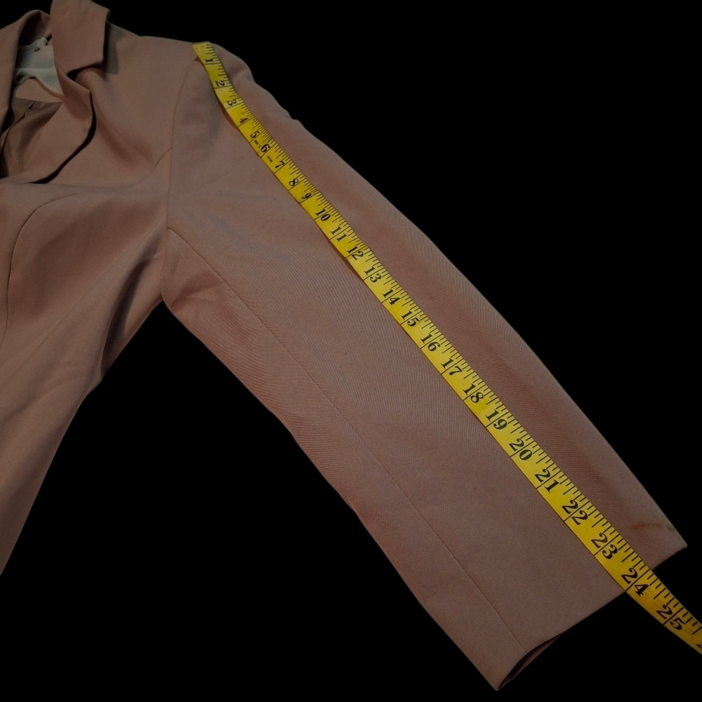 Larry Levine Classics Khaki Button Polyester Long Trench Coat Women Size 18 - Picture 15 of 16